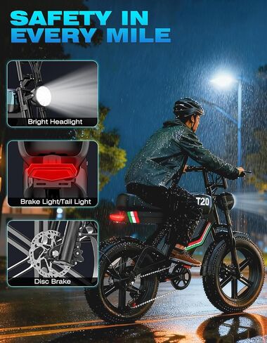 Electric Scooter with Seat for Adults, 650W Peak Motor, 48V 15AH Battery, 25 MPH and 30 Miles Long Range, 14" Foldable Commuting E Scooter with Rear Box, Ample Storage for Pet & Cargo in Saudi Arabia