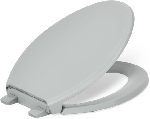 KOHLER 4733-RL-0 Glenbury ReadyLatch Quiet Close Elongated Toilet Seat, Soft Close Toilet Seat, Toilet Seats for Elongated Toilets, White in Saudi Arabia