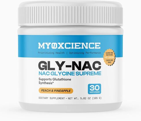 MYOXCIENCE NAC + جليكاين سوبريم إن-أسيتيل-إل-سيستين، مزيج الجليكاين والتورين، مسحوق in Kuwait