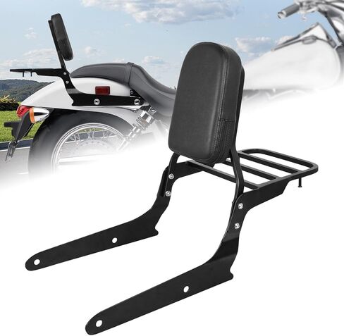 AUFER Detachable Backrest Sissy Bar And Luggage Rack With Backrest Pad Compatible With For Shadow Spirit 750 VT750C2 2007-2014 Shadow Phantom 750 VT750C2B 2010-2020 in Saudi Arabia