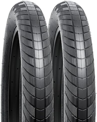 yunscm 2-pcs 24 "إطارات الدراجة على الطريق 24 × 3.0/76-507 و 24" أنابيب الدراجة الثقيلة صمامات schrader AV32mm متوافقة مع 24 × 3.0 24 × 3 دراجة الدراجة الدهون الإطارات والأنابيب (Y-789) in Saudi Arabia