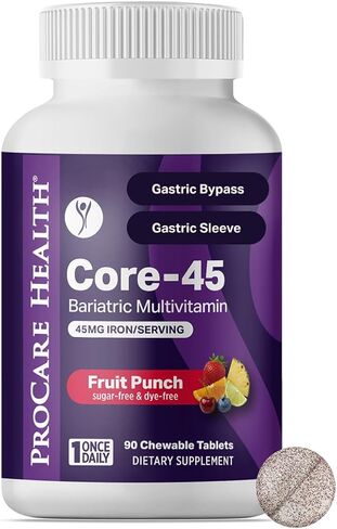 Once Daily Bariatric Multivitamin | Chewable | 45mg l Fruit Punch | 90 Count in Saudi Arabia