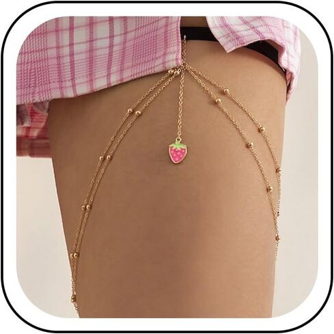 Body Chain Jewelry for Women Thigh Chain Snake Leg Chain for Teen Girls Trendy Stuff Womens 5 Dollar Gifts Womens Jewelry Clearance Items in Saudi Arabia
