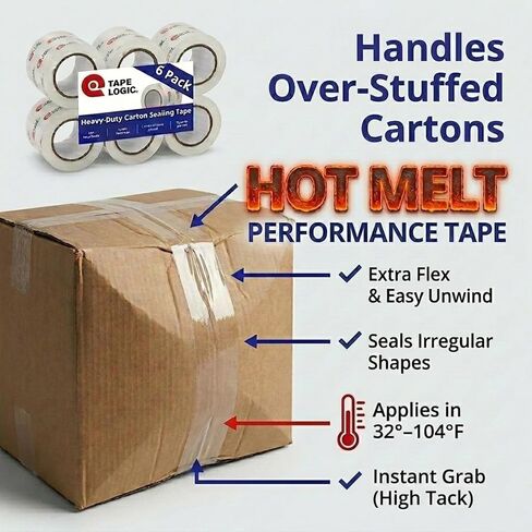 مسدس توزيع شريط التعبئة من Tape Logic مقاس 2 بوصة - موزع شريط إغلاق من الورق المقوى عالي التحمل، صناعي ومحمول يدويًا للمنزل أو المكتب أو المستودع، لوازم التعبئة والشحن والنقل والبريد in Saudi Arabia