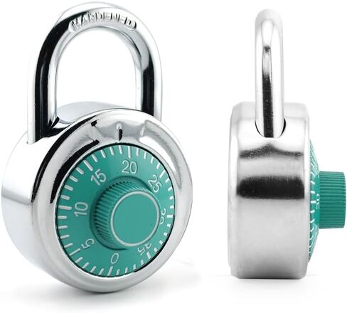 LanuBe Standard Dial Combination Lock, 2 in. Wide, with Different Combinations, Red Turnplate, Pack of 48; Lock for School, Employee, Gym Sports Locker, Case, Toolbox, Fence and so on in Saudi Arabia