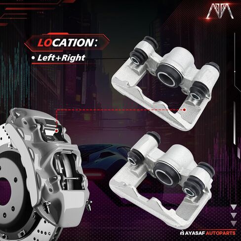 MAYASAF 192970 192971 Rear Brake Caliper Driver & Passenger Side Caliper Set for Toyota 2004 2005 RAV4, Quality Brake Caliper (Rear Left+Right) in Saudi Arabia