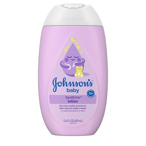 Johnson's Moisturizing Bedtime Baby Lotion with Coconut Oil & NaturalCalm Aromas to Help Relax Baby, Hypoallergenic & Free of Parabens, Phthalates & Dyes, Mild Baby Skin Care, 27.1 fl. oz in Saudi Arabia