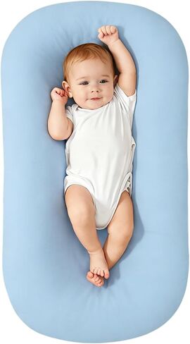 Baby Lounger, Baby Lounger for Newborn, Soft Breathable Washable Infant Lounger for Baby Home and Travel (Pink) in Saudi Arabia