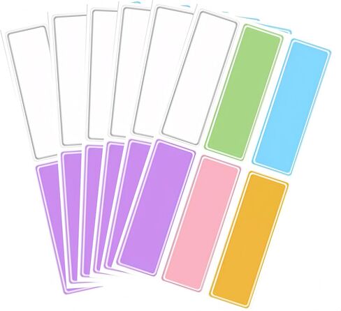 Waterproof Removable Name Labels for Children， Colored Border Bottles Labels 320, Write-on Label Colorful Name Tags for Office, School Supplies, Home Storage Containers, Jars in Saudi Arabia