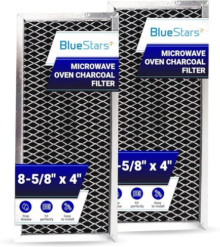 5 PACKS Ultra Durable 8206230A Microwave Charcoal Filter Replacement part by BlueStars – Exact Fit For Whirlpool & Maytag Microwaves – Replaces 8206230 AP4299744 PS1871363 in Saudi Arabia