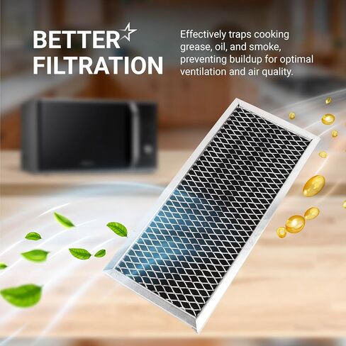 5 PACKS Ultra Durable 8206230A Microwave Charcoal Filter Replacement part by BlueStars – Exact Fit For Whirlpool & Maytag Microwaves – Replaces 8206230 AP4299744 PS1871363 in Saudi Arabia