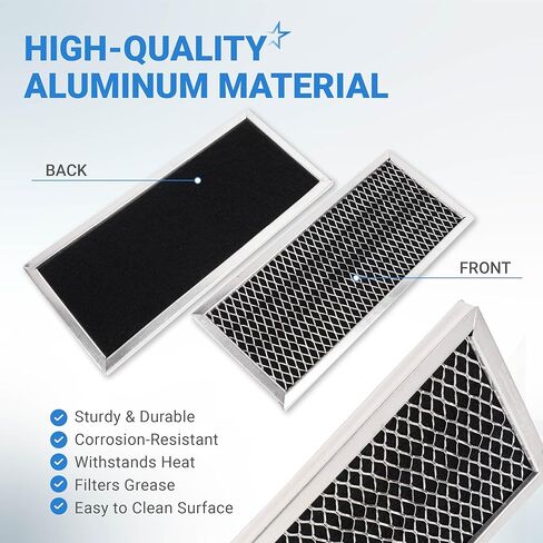 5 PACKS Ultra Durable 8206230A Microwave Charcoal Filter Replacement part by BlueStars – Exact Fit For Whirlpool & Maytag Microwaves – Replaces 8206230 AP4299744 PS1871363 in Saudi Arabia