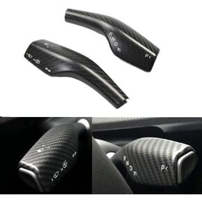 أفضل غطاء ساق Y موديل 2023 لعام 2024 غطاء ناقل الحركة لعمود Y يناسب إنتاج Tesla Y الداخلي ملحقات إشارة الانعطاف رقعة إطار عجلة القيادة/ تشطيب من ألياف الكربون (نمط غير لامع) in Kuwait