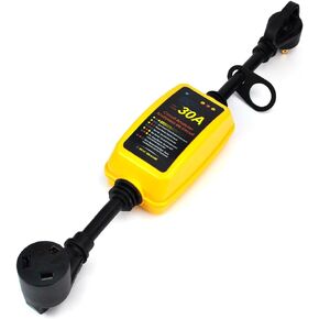 Nema TT-30P ذكر TT-30R أنثى، واقي زيادة التيار 30 أمبير لملحقات RV - واقي/شاشة الجهد الكهربي مع حماية من زيادة التيار، مصمم بمقابض سهلة الاستخدام. in Kuwait