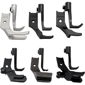 6Set Walking Presser Feet Replacement for JUKI DNU-1541 CONSEW P1206RB Singer 111G Brother B837 Sewing Machine Parts
