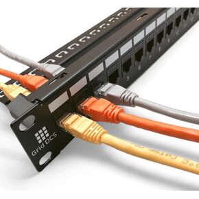 48 Port Patch Panel 2U UTP with Inline Keystone CAT6 Coupler (Populated)