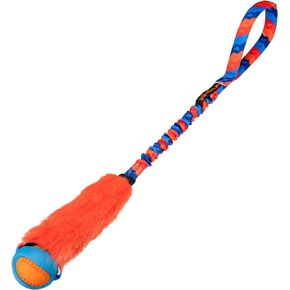 Tug-E-Nuff - Fauxtastic PowerBall Bungee | Durable Bungee Tug Toy for Dogs | Ideal for Interactive Dog Training and Dogs of all Ages | Made of Durable Faux Fur | 63cm (25 inches) in length