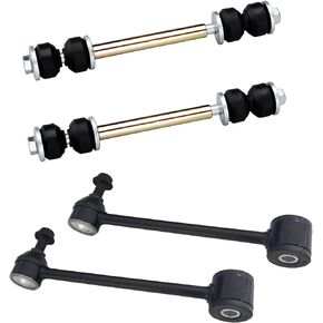 K3197 K80244 Sway Bar End Links Front Rear Kit for Jeep Wrangler 1997 1998 1999 2000 2001 2002 2003 2004 2005 2006, for Jeep TJ 1997-2006, Suspension Front Rear Stabilizer Bar Link Kit - 4pc