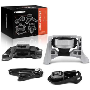 A-Premium 4PCS Engine Motor Mount and Transmission Mount Torque Strut Mount Set Compatible with Mazda 3 2010-2013, 5 2012-2015 - [L4 2.5L, Automatic Transmission] - Replace# B37F39040F, BBN339040