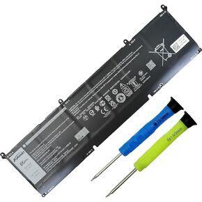 69KF2 86Wh Laptop Battery Replacement for Dell Precision 5550 5560 XPS 15 9500 9510 Alienware M15 (R3 R4 R5 R6 R7) M17(R3 R4) Vostro 7510 Inspiron 7610 Series 7167mAh