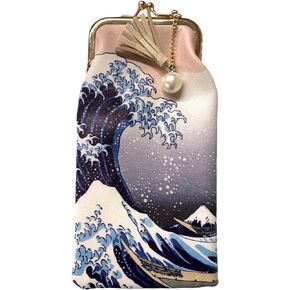 The Great Wave Eyeglass Case Pouch, 7 Inches Long