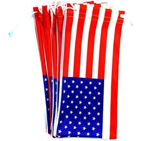 MODA 6 PC Eyewear Eyeglass Microfiber Soft Cloth Bag Pouch Case AMERICAN FLAG