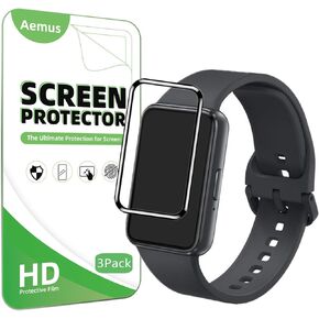 Screen Protector Compatible for Galaxy FIT 3 Fitness Tracker (3 Pack) For Fit 3 Smart Watch 1.6" 3D Full Coverage PMMA Protective Film