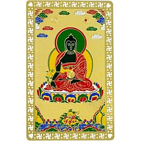 Feng Shui Medicine Buddha Get Rid of Bad Luck Amulet Card