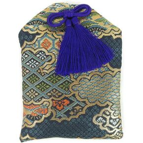 Japanese Omamori Navy blue For Small hand Carved Good Luck Charms