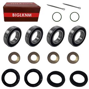 Front Wheel Bearing Seal Kits for Yamaha Rhino 450 660 700 Grizzly 400 450 Big Bear 350 400 Kodiak 400 450 Wolverine 350 400 Repalce # 93106-38046-00/90201-16804-00