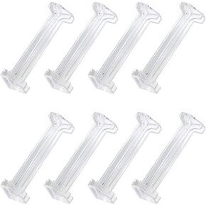 8Pcs 3.5inch Clear Plastic Vertical Blind Valance Corners Clear Plastic Vertical Blind Valance Corners for L Sharp Dust Cover, Blinds Parts, Accessory, Component