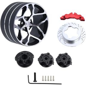 Metal Transmitter Hand Wheel for Flysky Noble NB4 X6 X4 MT44 4PX 7PX RC4GS RC6GS W FLY X9 RC Transmitter Steering Wheel Trigger Update Parts (black)