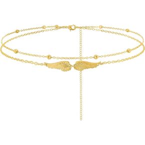 Layered Beaded Waist Chain Adjustable Women Belly Chain Girls Rhinestone Body Jewelry for Dress and Bikini