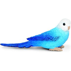 Safari Ltd. Blue Budgie Figurine - Detailed 3" Plastic Model Figure - Fun Educational Play Toy for Boys, Girls & Kids Ages 3+