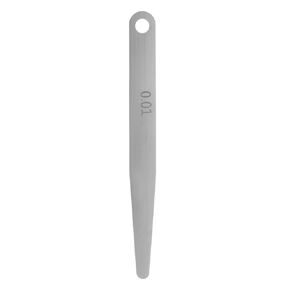 Feeler Gauge 0.01mm Thickness Gauge 65MN Steel Metric Gap Measuring Tool, Single Blade