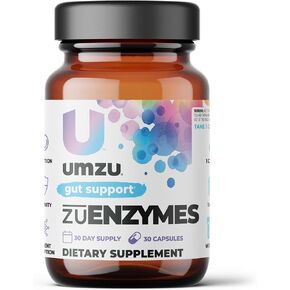UMZU zuEnzymes - 21 Different Enzymes for Gut Health & Digestion - Supports Nutrient Absorption - with Alpha Galactosidase, Lipase & Papain - 30 Day Supply - 30 Capsules