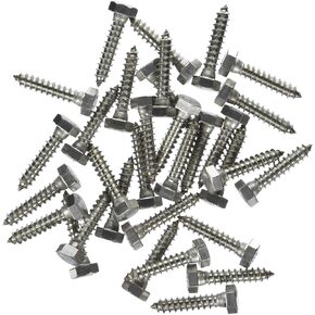 832032 5/16 x 1-1/2-Inch Stainless Steel Hex Lag Screw, 50-Pack