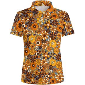 Women's Golf Shirts Dry Fit Moisture Wicking Polo Shirt Casual Short Sleeve Tennis Shirts