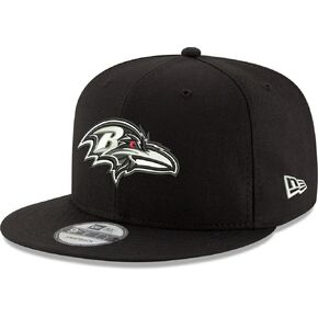 قبعة New Era NFL 9FIFTY باللون الأسود/الأبيض قابلة للتعديل مقاس واحد يناسب الجميع in Kuwait