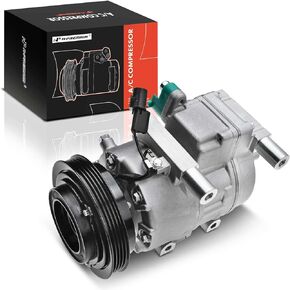 A-Premium A/C Compressor with Clutch Compatible with Hyundai Accent 1.6L 2006-2009, Dodge Attitude 1.6L 2006-2010 2012
