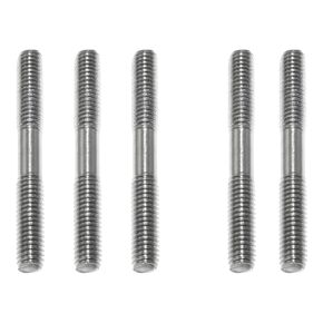 5PCS M6X50 Stainless Steel Double Ended Stud Screws 304 Stainless Steel Dual Threaded Rod Bolts for House Maintenance
