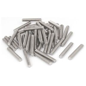 uxcell M8 x 50mm 304 Stainless Steel Fully Threaded Rods Bar Studs Fasteners 50 Pcs