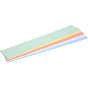 MasterVision Pack of 1000, Magnetic Data Card Replacement Paper Inserts, 1" x 2" Inserts, 5 Assorted Colors, Great for Labeling Shelving, File Cabinets & Dry Erase Boards