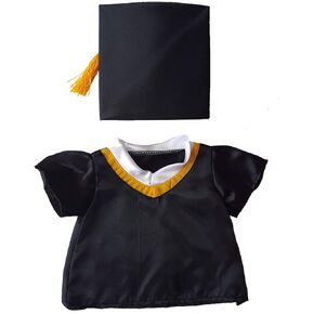 Graduation Cap & Gown Outfit Teddy Bear Clothes Fits Most 14" - 18" Build-a-bear and Make Your Own Stuffed Animals