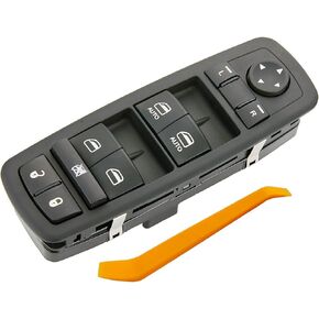 Master Power Window Switch for 2012-2016 Dodge Grand Caravan,Chrysler Town & Country.2013-2015 Ram 1500 2500 3500 4500 5500.Driver Side Control switches OE:68110866AB(Green Led)3+9 Metal Pins