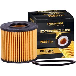 Premium Guard Oil Filter, Extended Life Premium Guard6311EX| Fits 2009-18 Toyota Corolla, 2010-18 Prius, 2011-17 Lexus CT200h, 2009-10 Pontiac Vibe, 2016 Scion iM