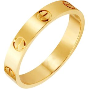 Love Rings Titanium Steel Promise Best Gifts for Men Women Girls Wedding Engagement Valentine's Day Mother's Day Father's Day SIZE GOLD 9 in Saudi Arabia