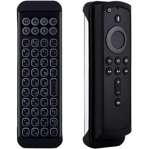 iPazzPort Mini Bluetooth Wireless Keyboard Remote with Backlit for Smart TVs Stick 4k, Fire Cube, Smart TVs 3rd Gen,KP-30BR