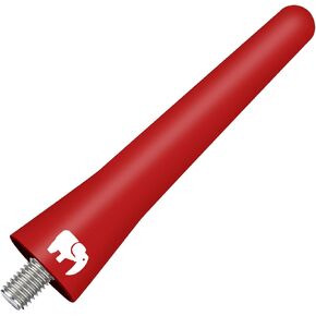 ONE250 2.5" inch Short Copper Core Antenna, Compatible with Ford F-Series (F-150 F-250 F-350 Super Duty Ford Raptor Ranger Trucks 1997-2024) - Designed for Optimized FM/AM Reception (Red) in Saudi Arabia
