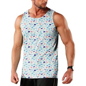 Tank Tops Men Graphic Tank Tops for Men Workout Tank Tops Summer Sleeveless Shirts for Men Sport T-Shirts